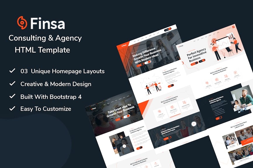 Power Your Consulting or Agency Business with Our HTML Template