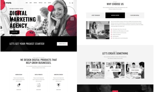 Boost Your Online Presence with Our Dynamic Digital Services Agency React Template